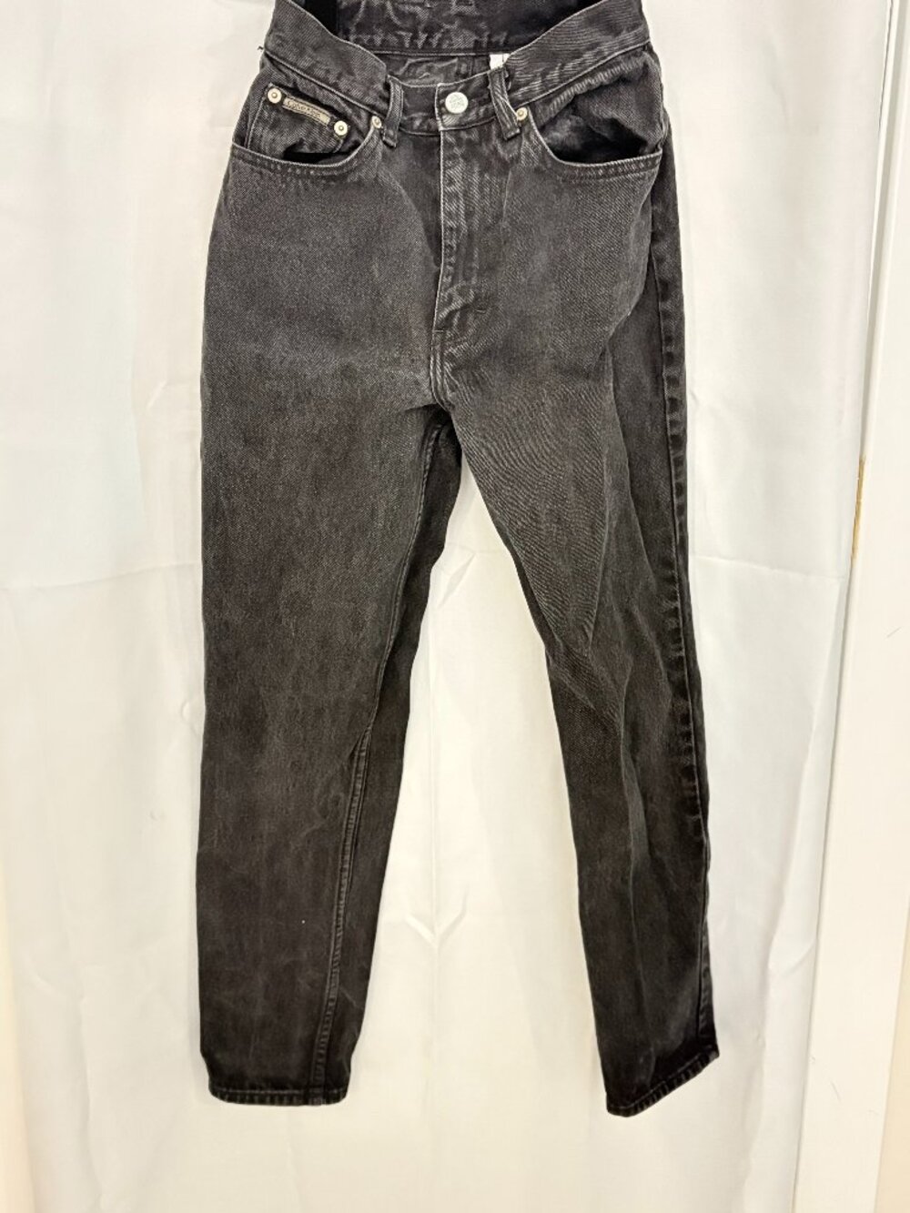 Vintage Calvin Klein Jeans Black High Rise Mom Jeans Size 6 Made in USA